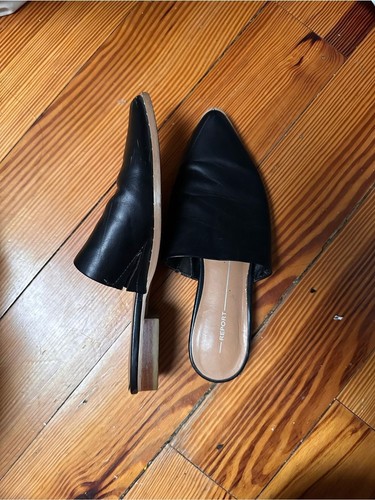 Mules pelle nera taglia - nera,