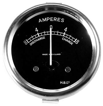 Corpo ammeter nero - 6v,