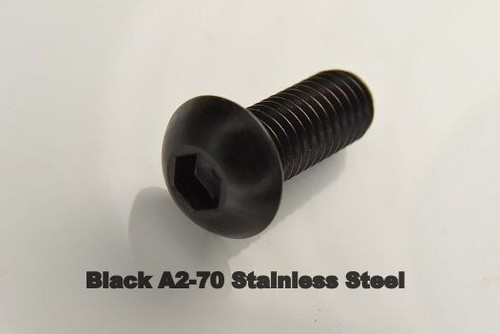 Nero acciaio inox - m8, (8mm)